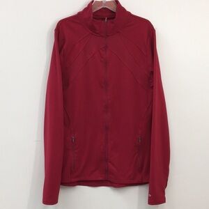 Champion Women's DuoDry Performance Full Zip Dark Pink Jacket Size L EXCELLENT